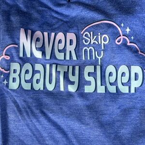 NWT YOULY Beauty Sleep dog tee t-shirt M